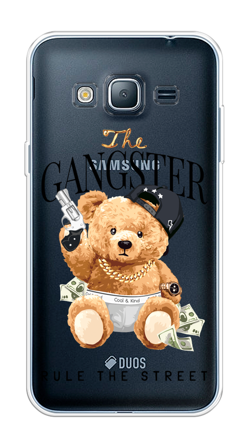 

Чехол на Samsung Galaxy J3 2016 "The Gangster", Бежевый;серый;черный, 22450-6