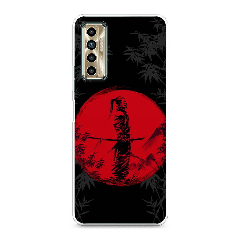 

Чехол для Tecno Camon 17P "Самурай на красном фоне", Черный;красный;серый, 300150-4