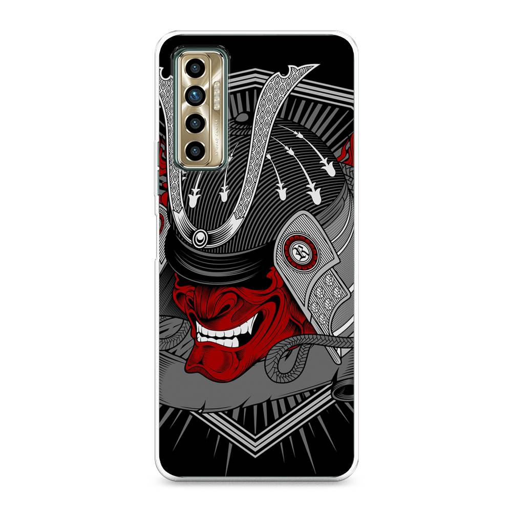 

Чехол для Tecno Camon 17P "Красная маска самурая", Белый;красный;черный, 300150-4