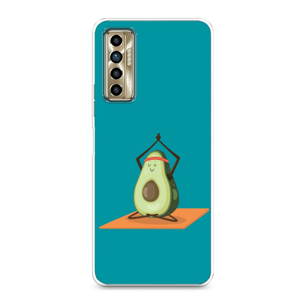 

Чехол для Tecno Camon 17P "Расслабься с авокадо", Голубой, 300150-6