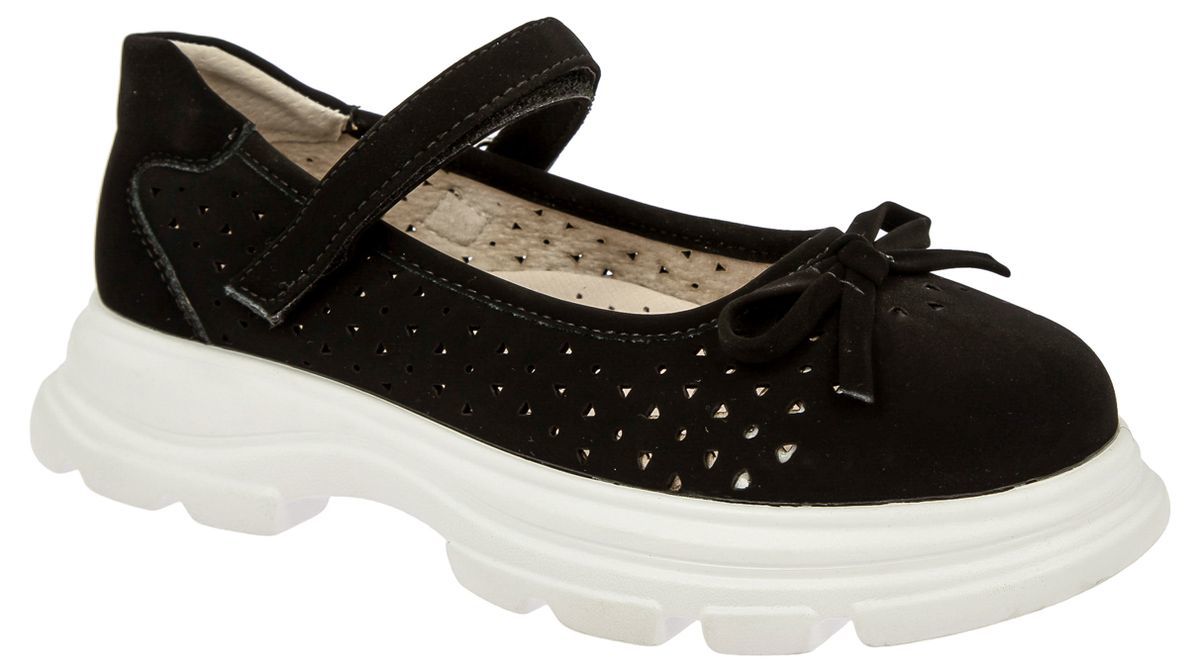 Туфли Kenka для девочек, размер 36, BSG_580-11_black, чёрные