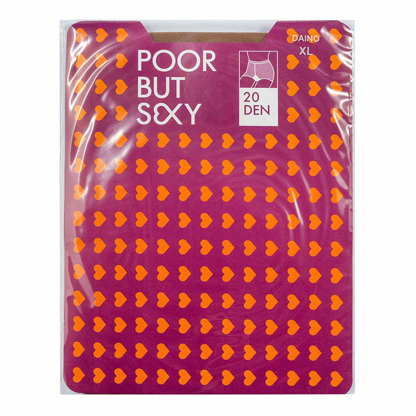

Колготки женские Poor but Sexy бежевые XL