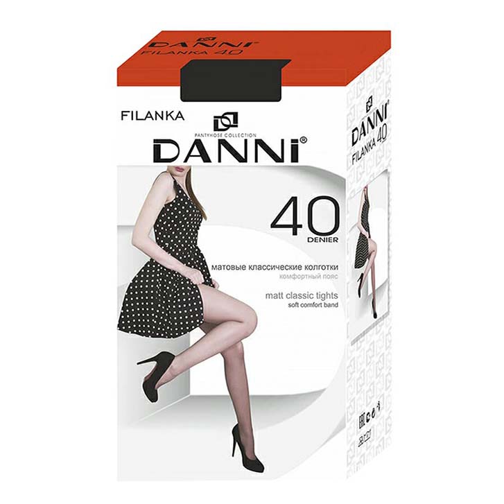 

Колготки женские DANNI черные 2