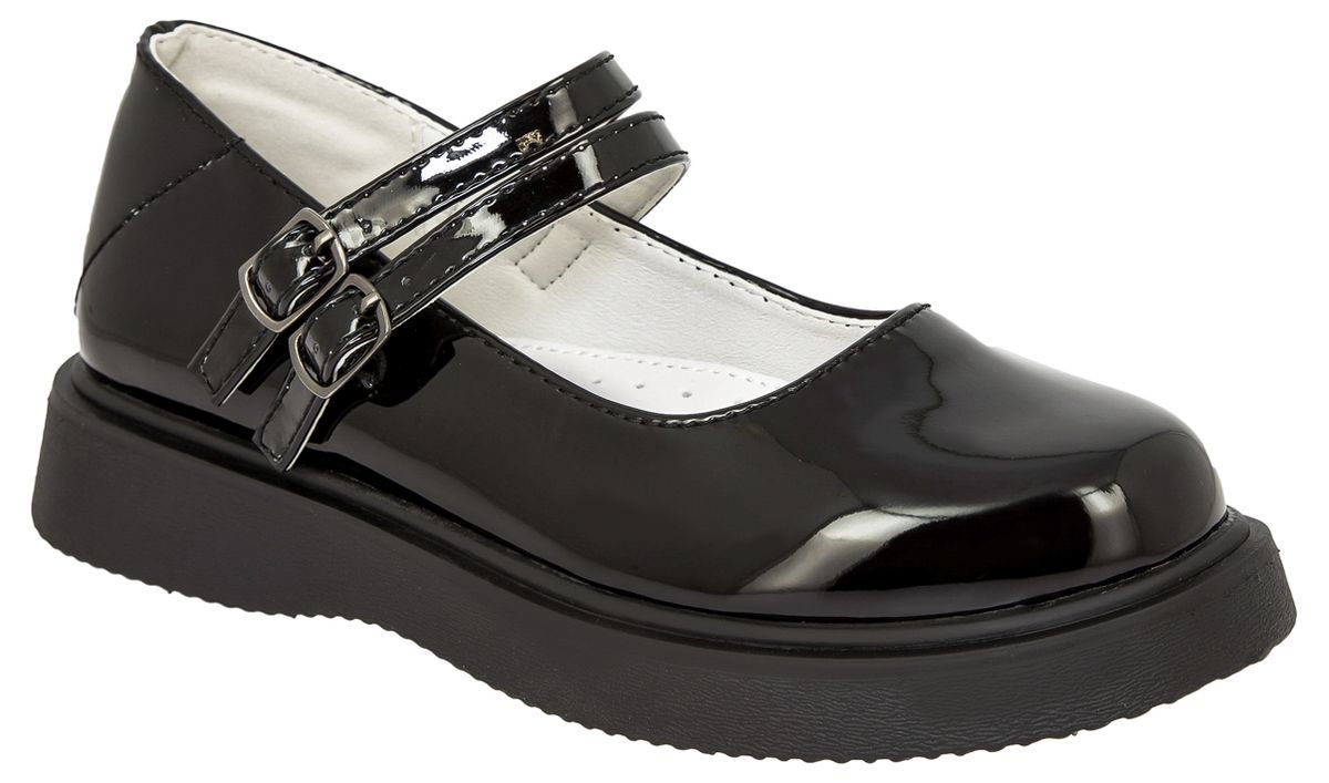 Туфли Kenka для девочек, размер 35, JXC_22-029_black, чёрные