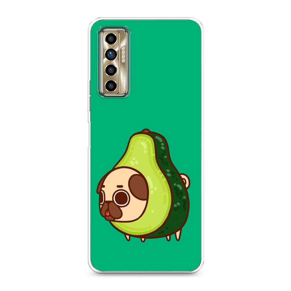 

Чехол для Tecno Camon 17P "Мопс авокадик", Зеленый, 300150-1