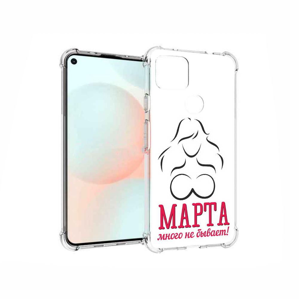 

Чехол MyPads Tocco для Google Pixel 5A 8 марта много не бывает, Прозрачный, Tocco