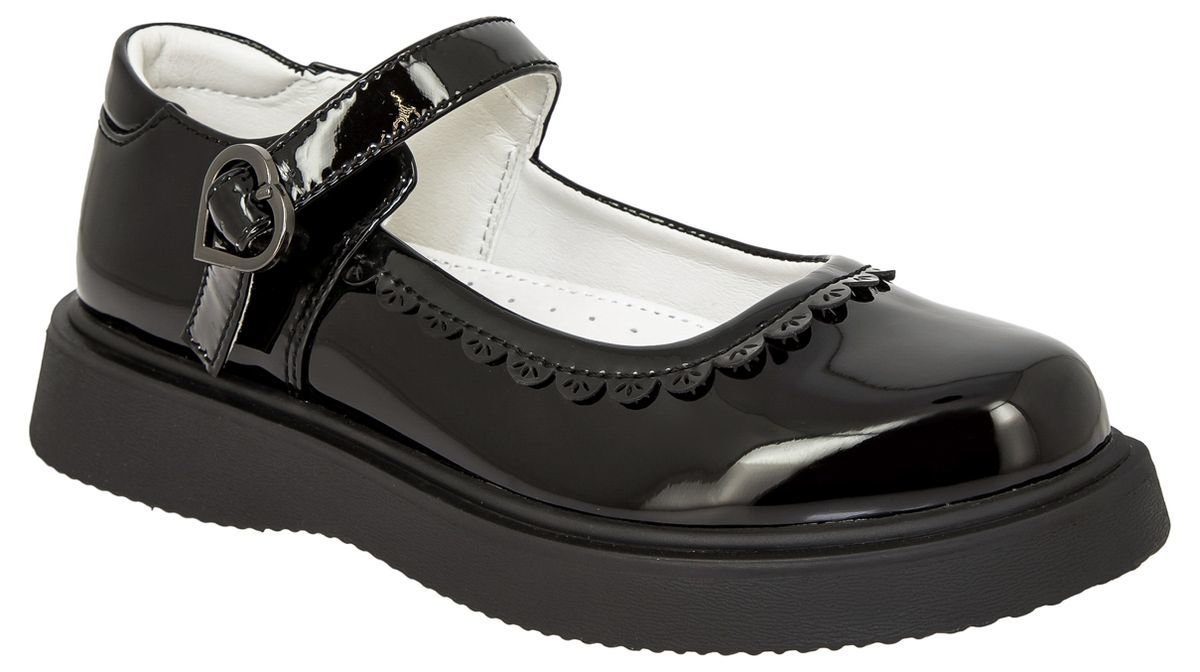 Туфли Kenka для девочек, размер 33, JXC_22-022_black, чёрные