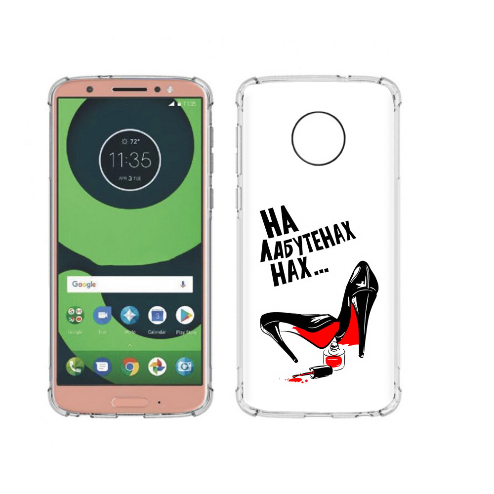 

Чехол MyPads Tocco для Motorola Moto G6 на лабутенах (PT99805.376.493), Прозрачный, Tocco