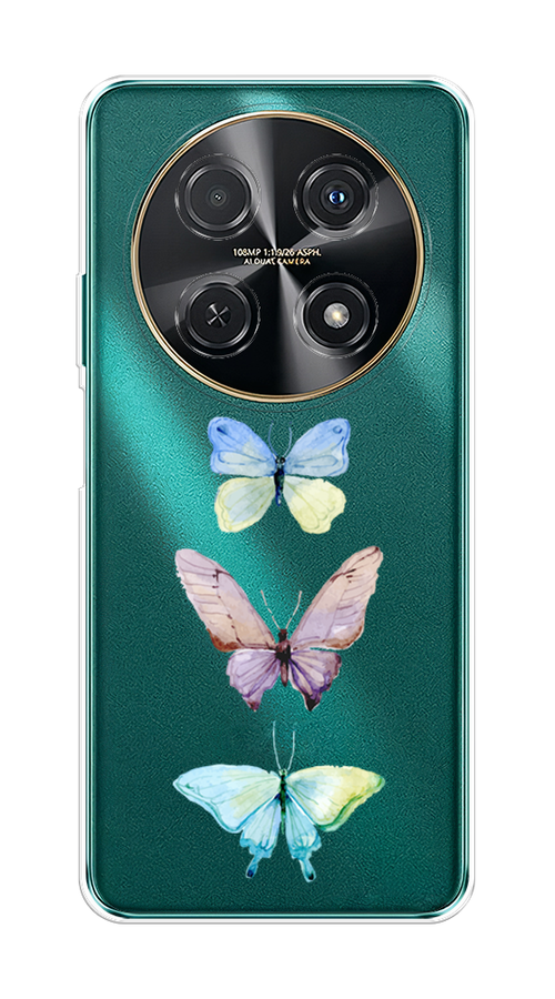 

Чехол на Huawei Nova 12i "Акварельные бабочки", Бирюзовый;розовый, 6123950-1