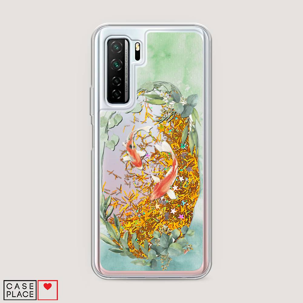 

Чехол Awog на Huawei Nova 7 SE "Две золотые рыбки", Зеленый, 6102990-1