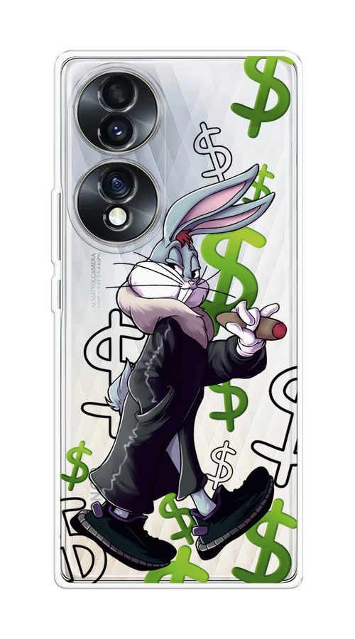 

Чехол на Honor 70 "Rich Bugs Bunny", Зеленый;черный;голубой, 6108250-6