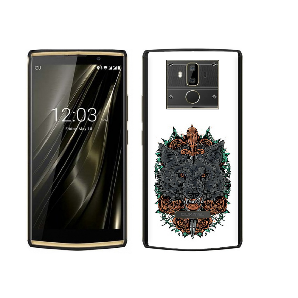 

Чехол MyPads Tocco для Oukitel K7 красивый злой волк, Прозрачный, Tocco
