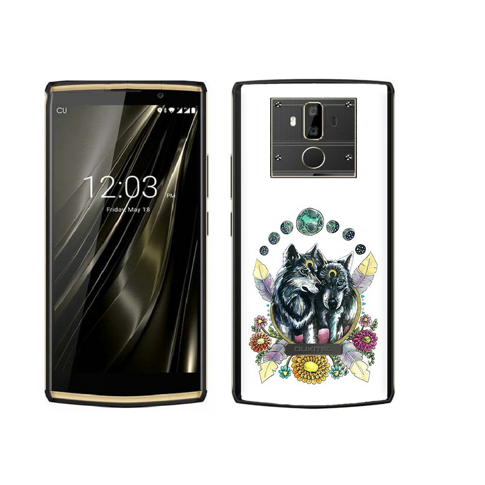 

Чехол MyPads Tocco для Oukitel K7 красивые волки абстракция, Прозрачный, Tocco