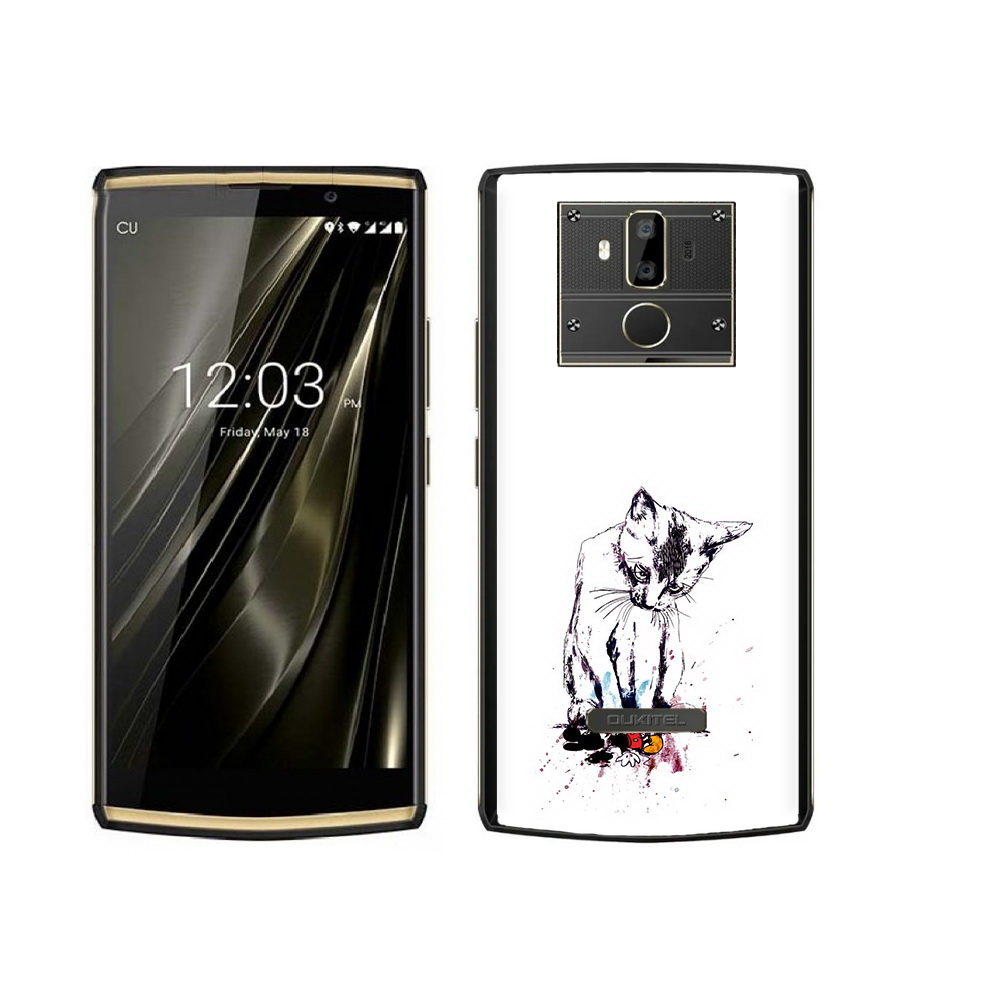 

Чехол MyPads Tocco для Oukitel K7 кот и микки, Прозрачный, Tocco