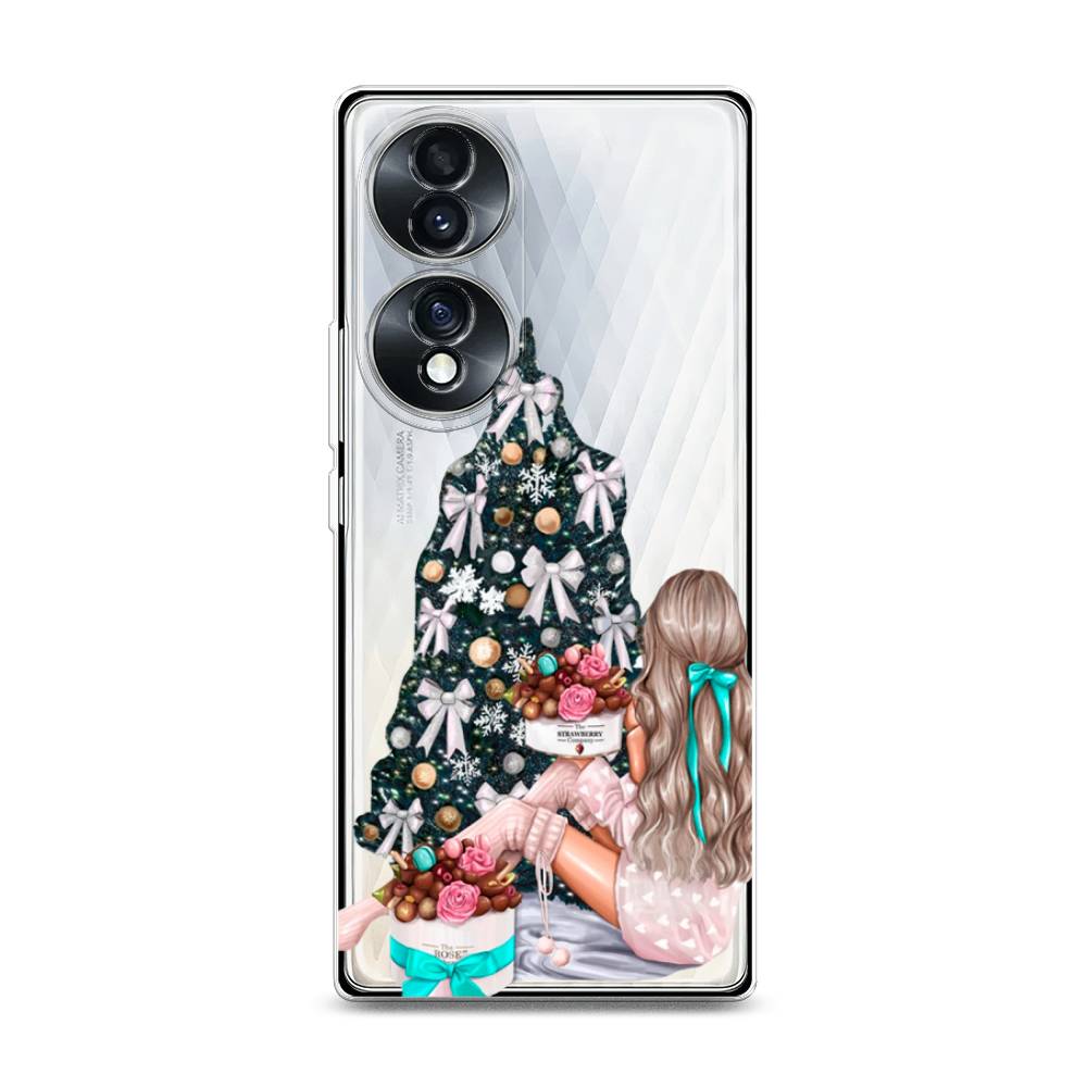 

Чехол для Honor 70 "New Year", Зеленый;бежевый;голубой, 6108250-5