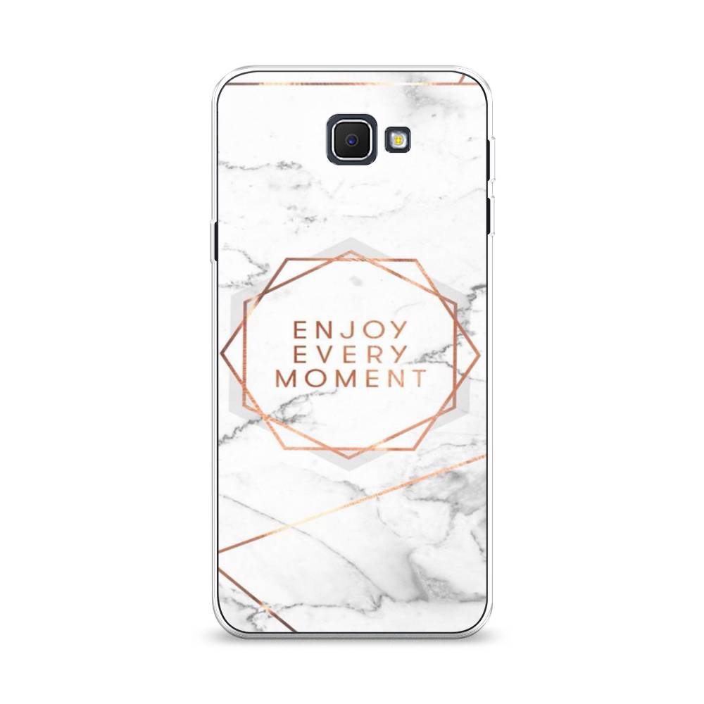 

Чехол Awog на Samsung Galaxy J5 Prime 2016 Enjoy every moment мрамор", Белый;розовый;серый, 22950-7