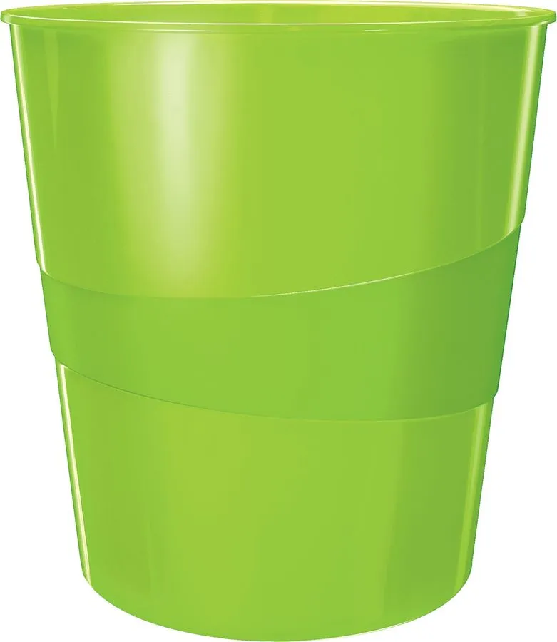 Корзина для бумаг Leitz 52781054 круглая 15л. пластик зеленый
