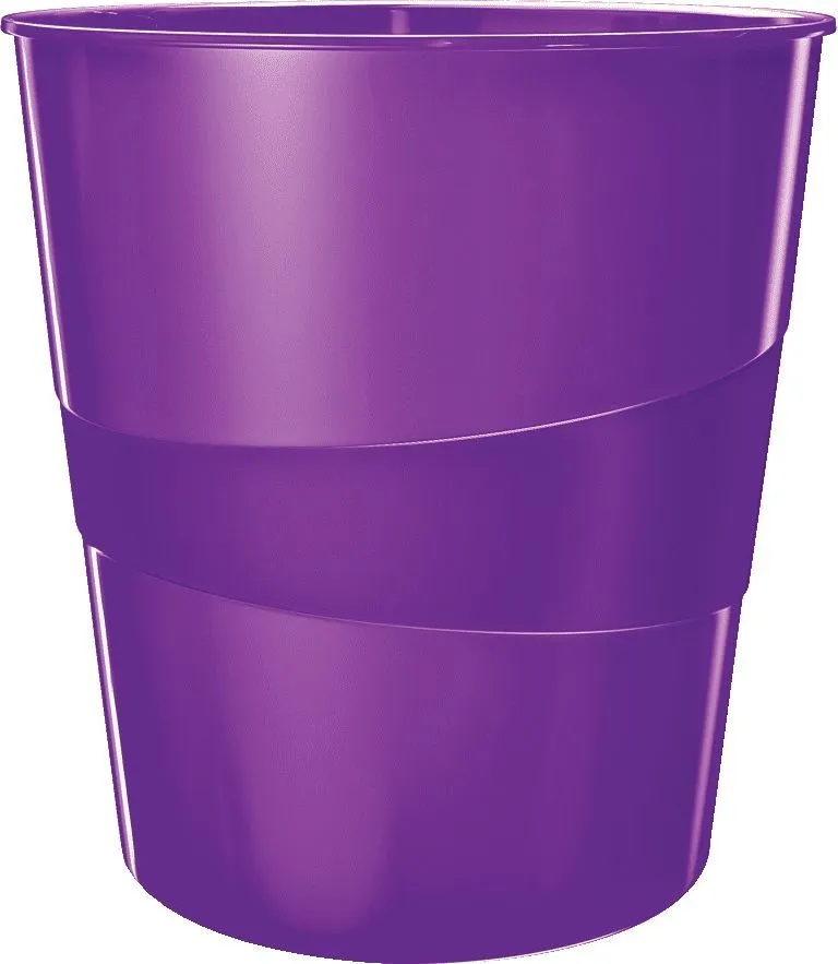 Корзина для бумаг Leitz 52781062 круглая 15л. пластик фиолетовый