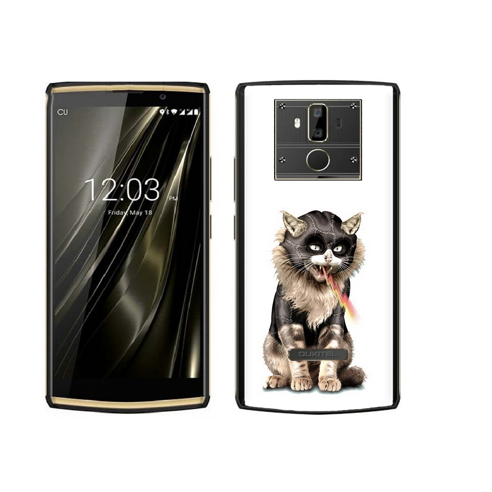 

Чехол MyPads Tocco для Oukitel K7 дьяволский кот, Прозрачный, Tocco