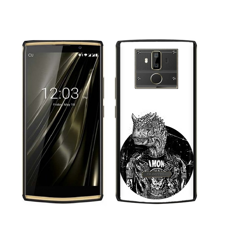 

Чехол MyPads Tocco для Oukitel K7 динозавр в куртке, Прозрачный, Tocco