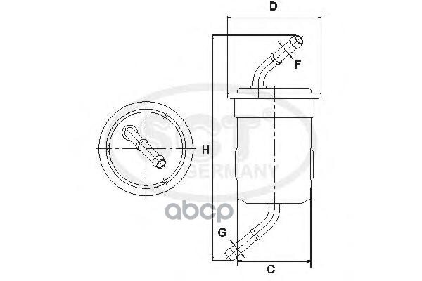 

Топливный фильтр MAZDA 626 2.0/2.2 87-98/CLARUS 1шт
