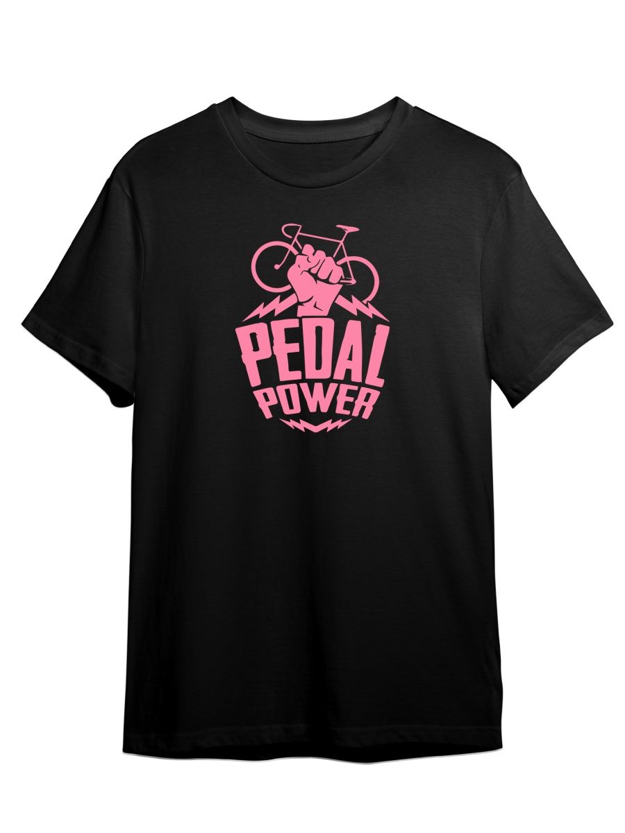 фото Футболка унисекс сувенирshop велосипед/pedal power/байк 14lmp черная xl