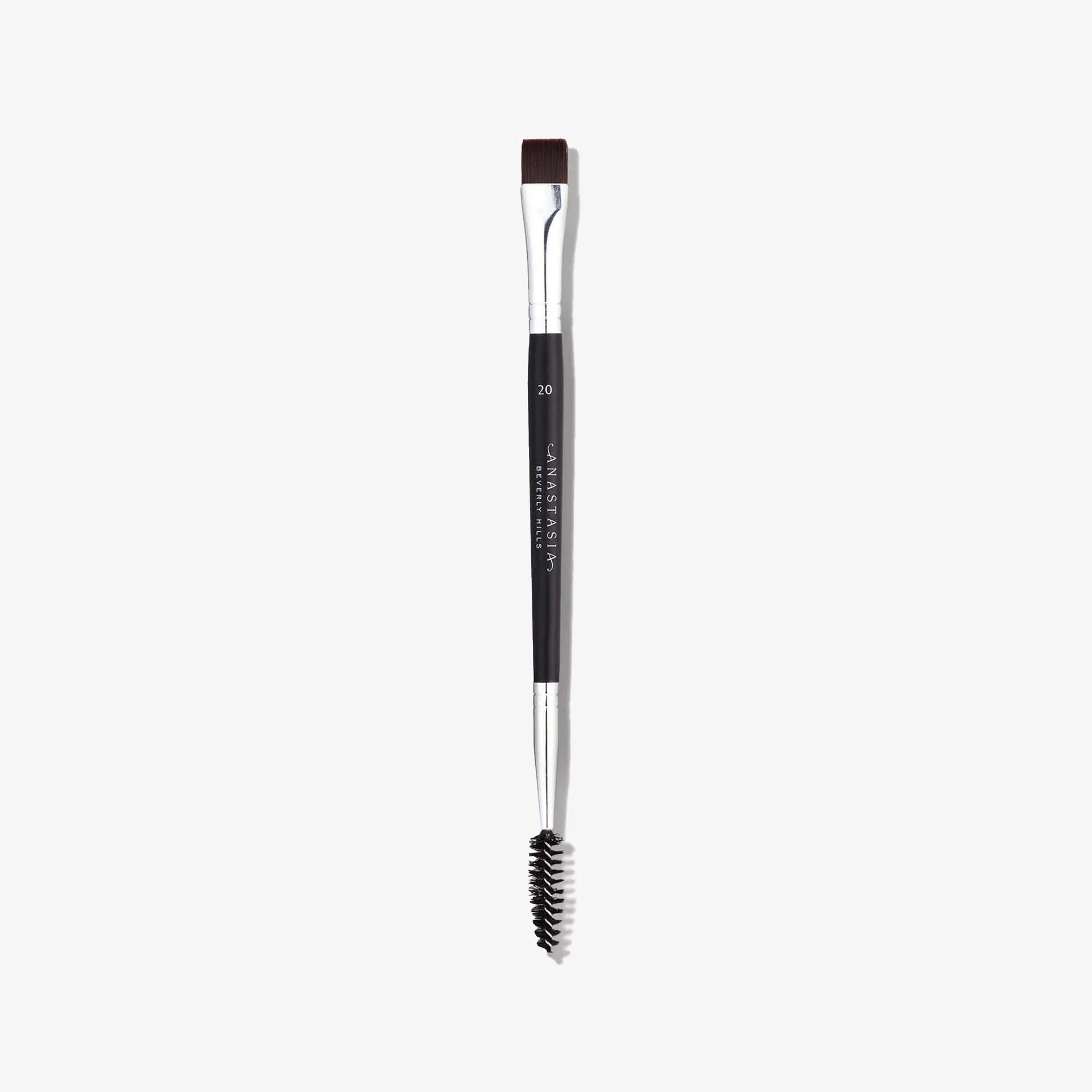 Кисть для бровей ANASTASIA BEVERLY HILLS Dual Ended Flat Detail Brush №20 двойная, черная