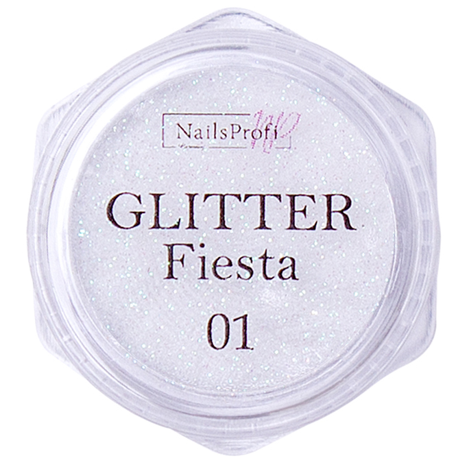 

Сияющий пигмент Glitter Fiesta 01 Diamond