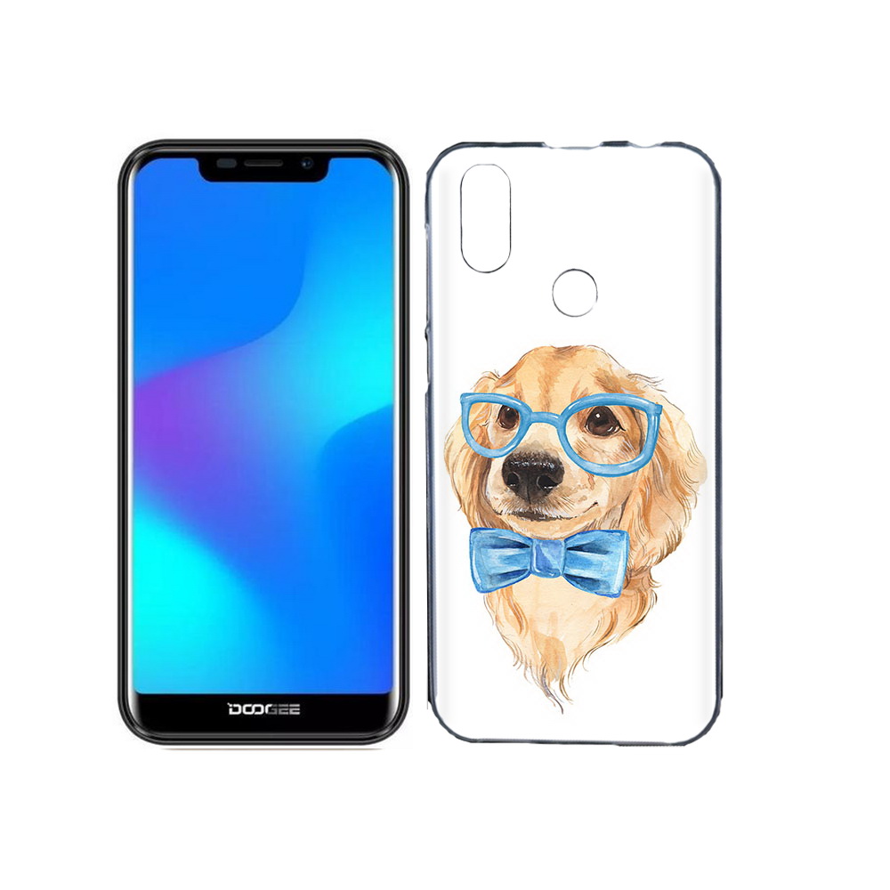 

Чехол MyPads Tocco для Doogee X70 Собака интеллигент, Прозрачный, Tocco