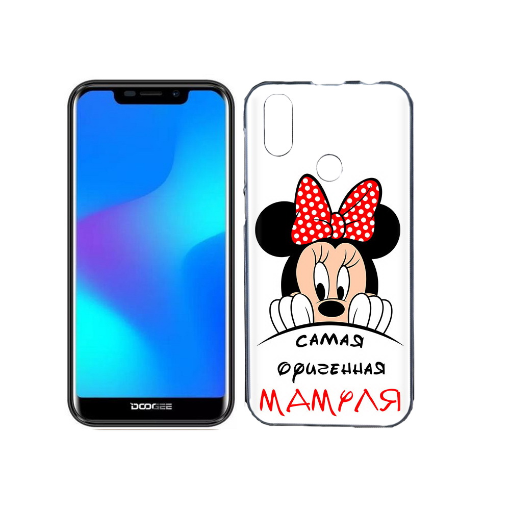 

Чехол MyPads Tocco для Doogee X70 Самая лучшая мамуля Мини Маус, Прозрачный, Tocco
