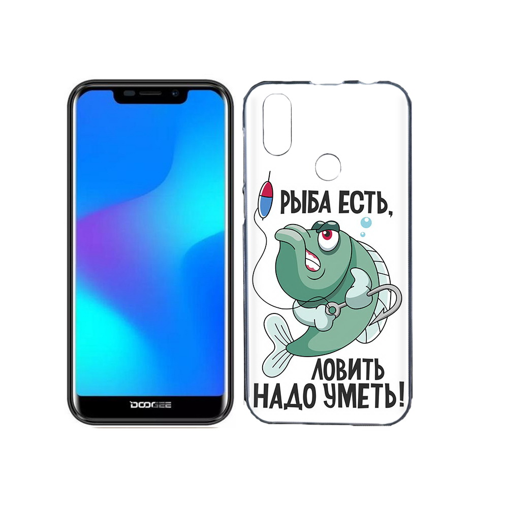 

Чехол MyPads Tocco для Doogee X70 Рыба есть ,ловить надо уметь, Прозрачный, Tocco