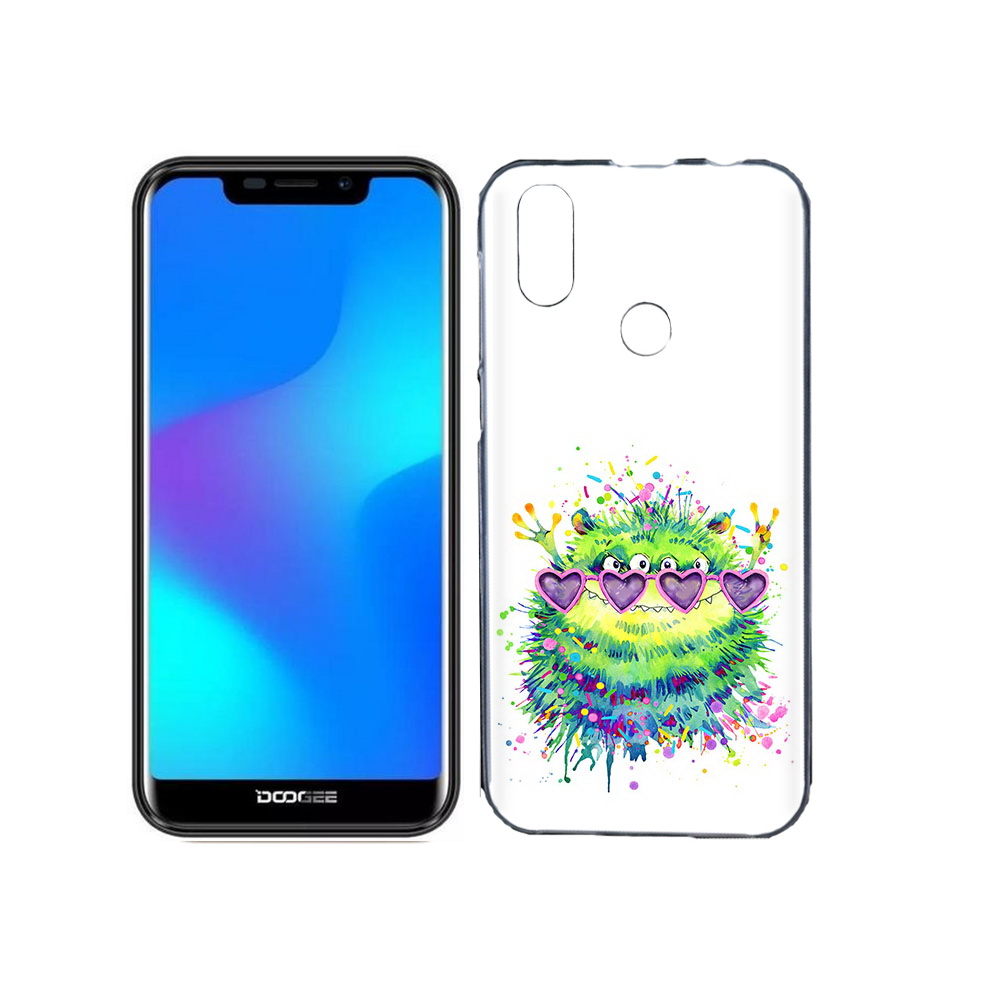 

Чехол MyPads Tocco для Doogee X70 Пушистый персонаж, Прозрачный, Tocco