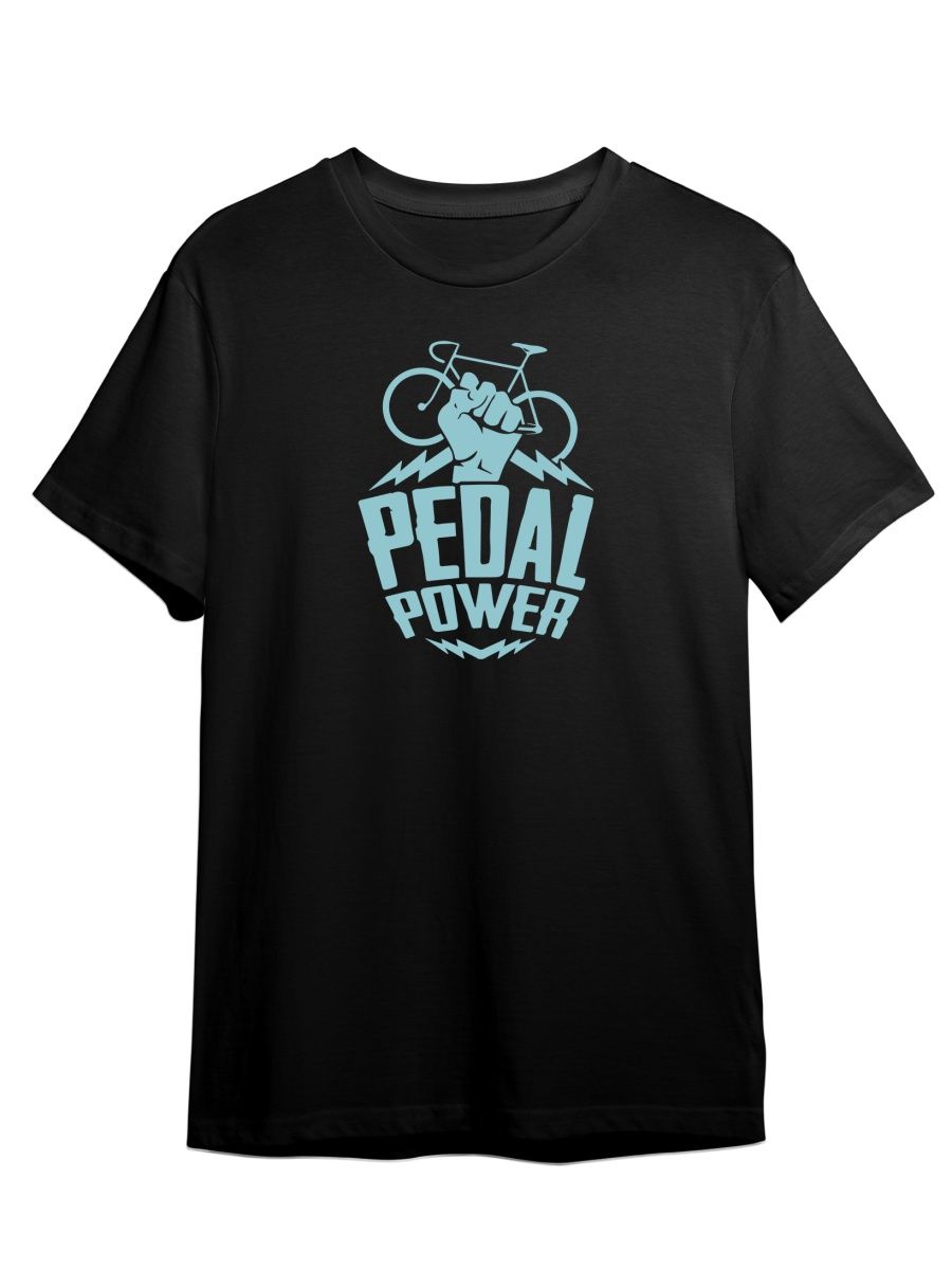 фото Футболка унисекс сувенирshop велосипед/pedal power/байк 14lmlb черная s