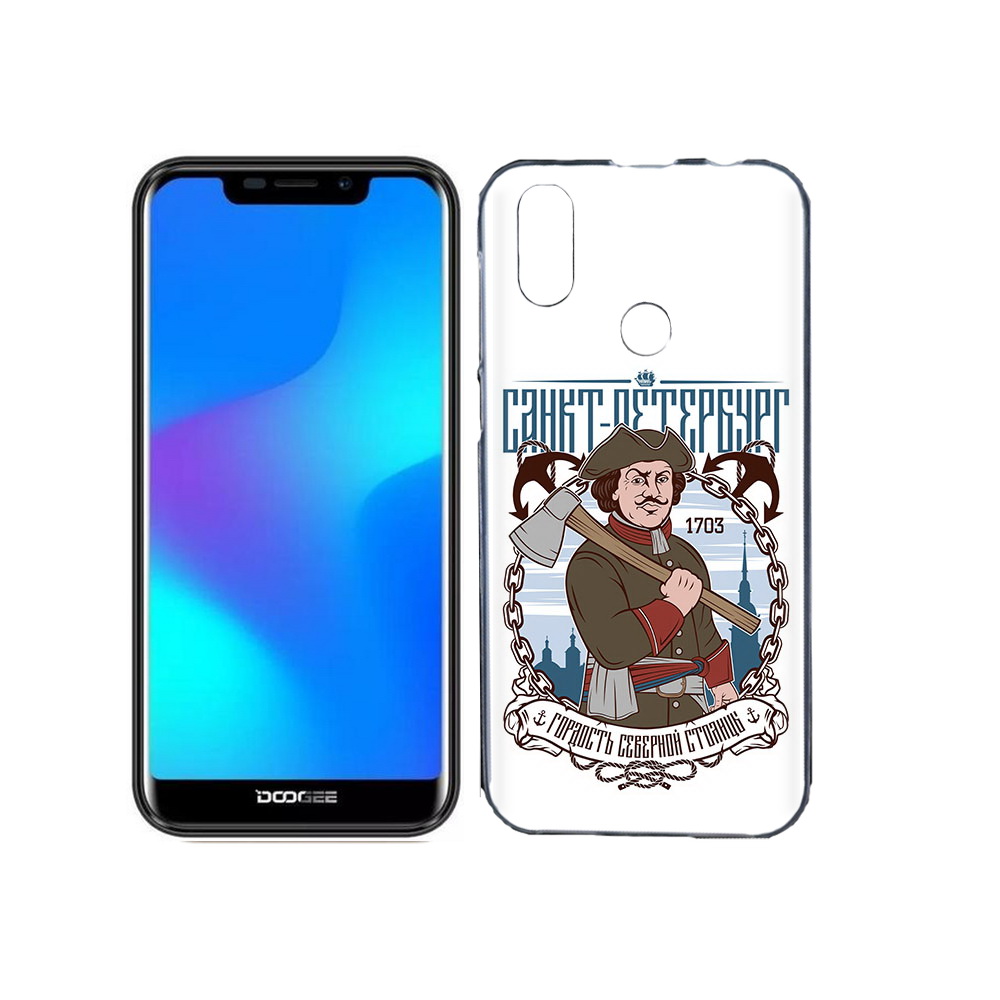 

Чехол MyPads Tocco для Doogee X70 Петр первый, Прозрачный, Tocco