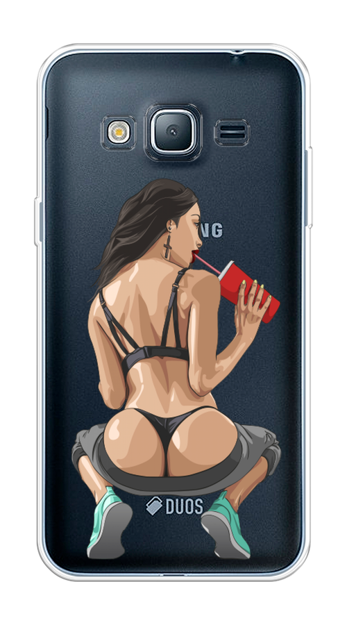 

Чехол на Samsung Galaxy J3 2016 "Сочные булочки", Бежевый;красный;черный, 22450-6