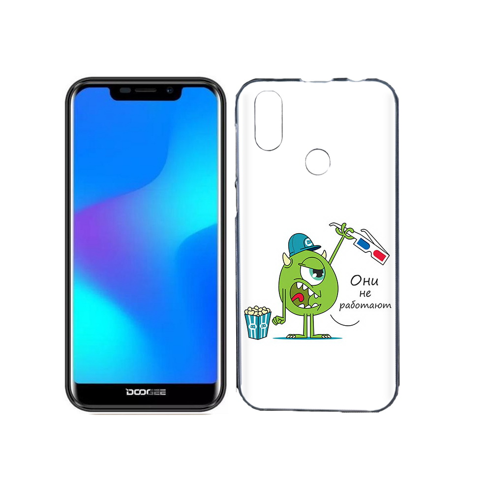 

Чехол MyPads Tocco для Doogee X70 Очки не работают, Прозрачный, Tocco