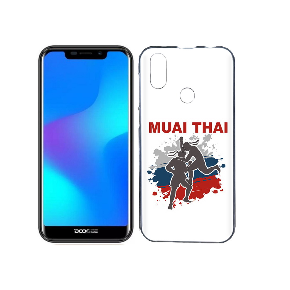 

Чехол MyPads Tocco для Doogee X70 Муайтай, Прозрачный, Tocco
