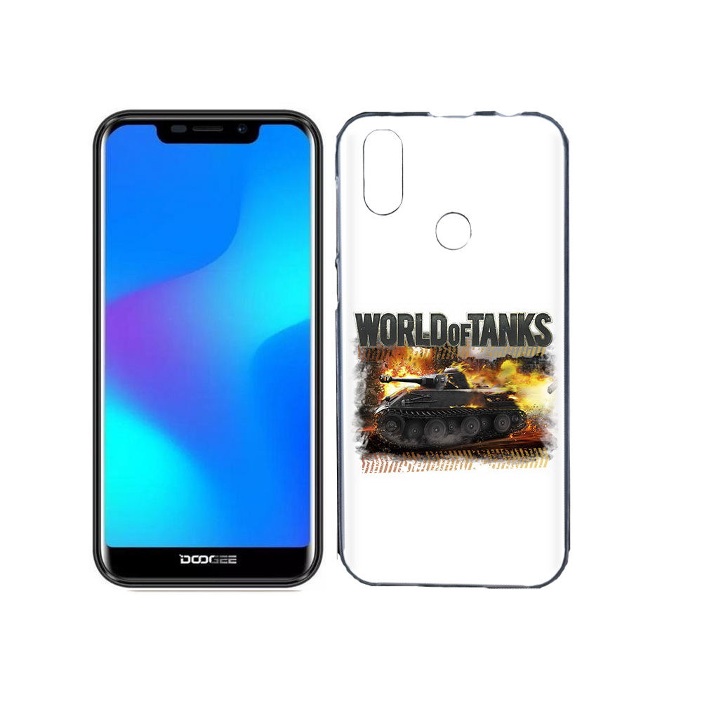 

Чехол MyPads Tocco для Doogee X70 Мир танков-2, Прозрачный, Tocco