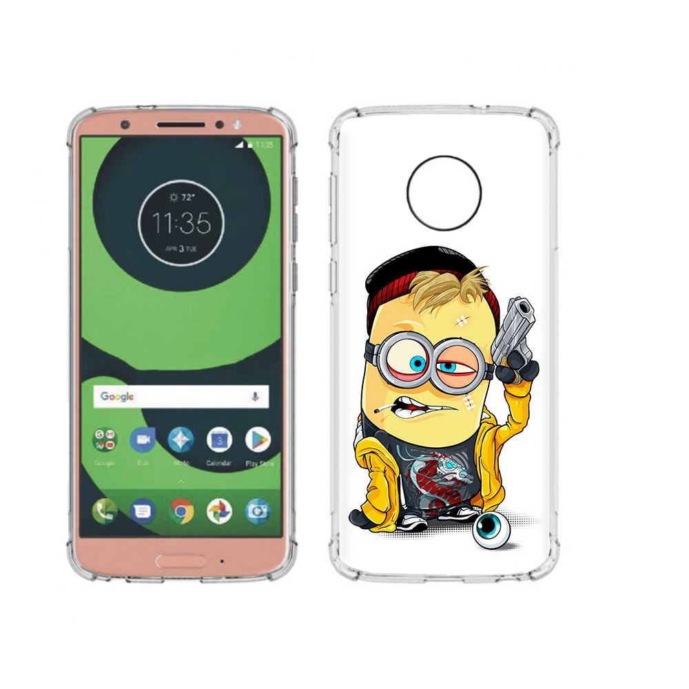 Чехол MyPads Tocco для Motorola Moto G6 миньон бандит (PT99805.376.475)