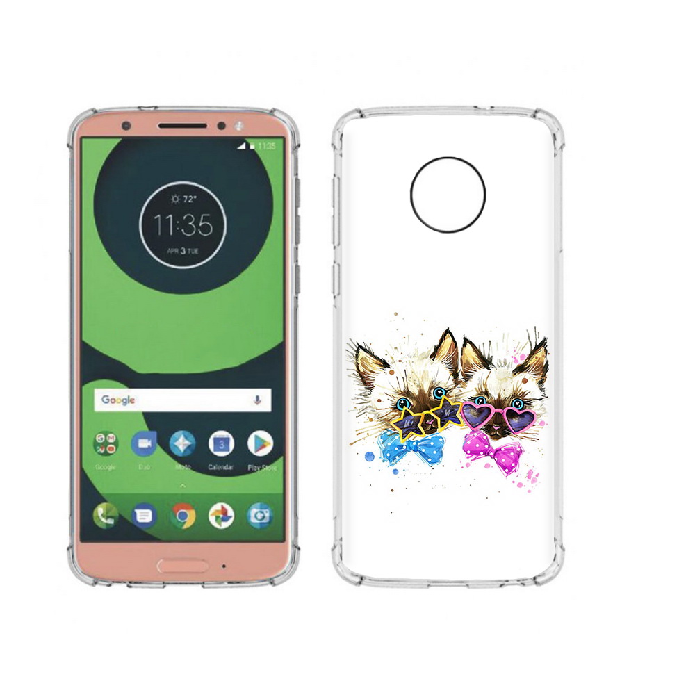 

Чехол MyPads Tocco для Motorola Moto G6 милые котята (PT99805.376.474), Прозрачный, Tocco