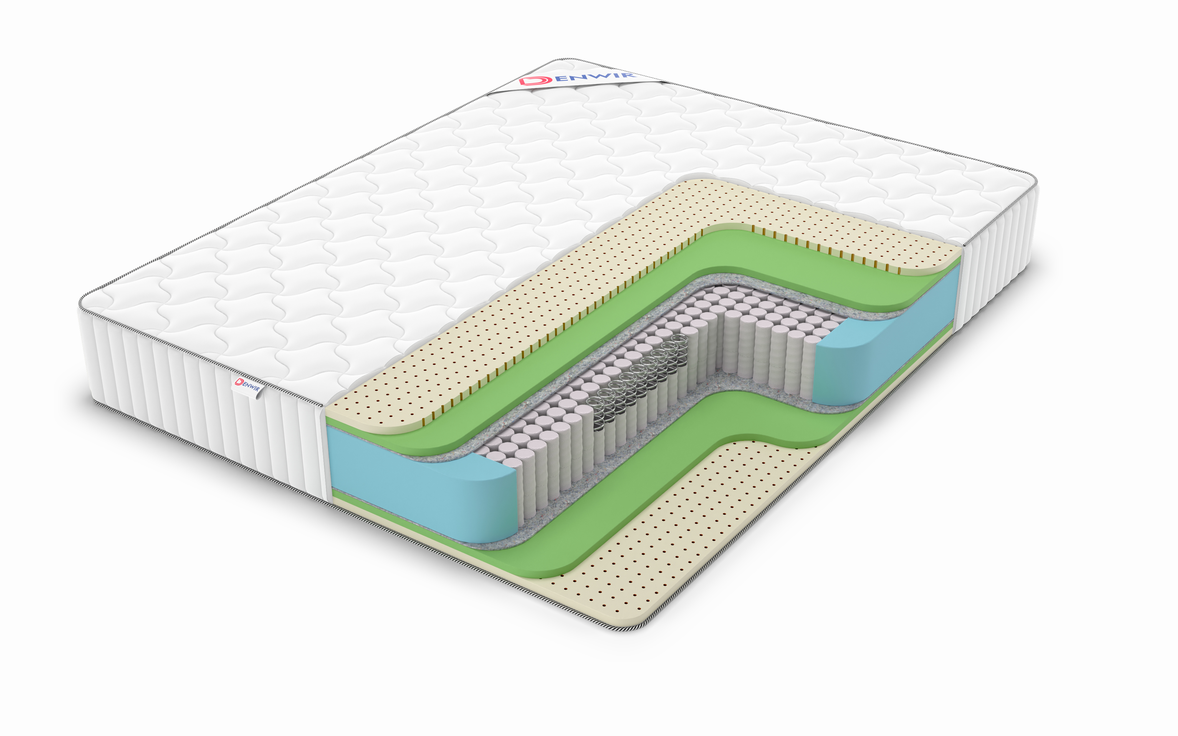 

Матрас пружинный DENWIR CLASSIC MIX FOAM SOFT S1000 /chstmat_CMFSS1000_80x145, Белый, CLASSIC MIX FOAM SOFT S1000