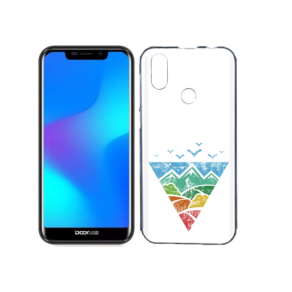 

Чехол MyPads Tocco для Doogee X70 Лес земля море чайки, Прозрачный, Tocco