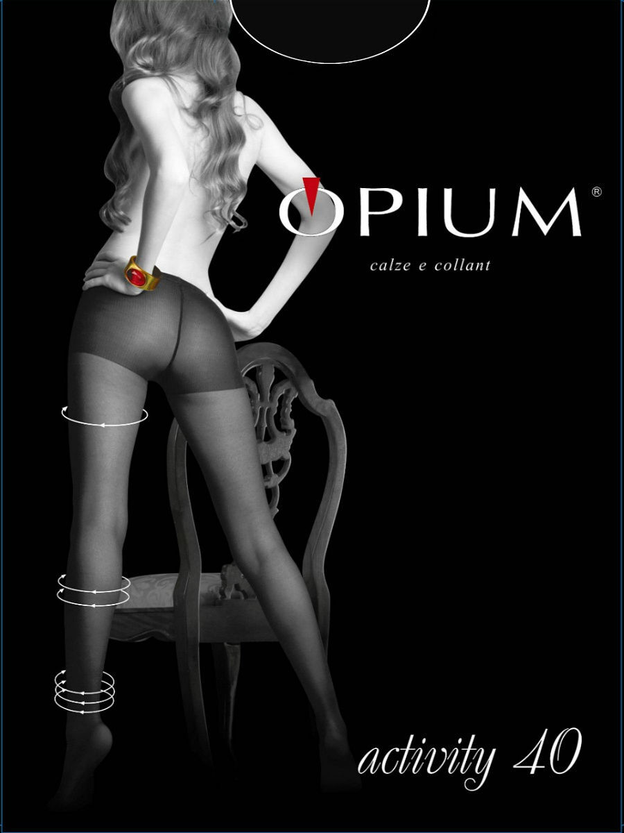 

Колготки женские Opium черные 5, Черный