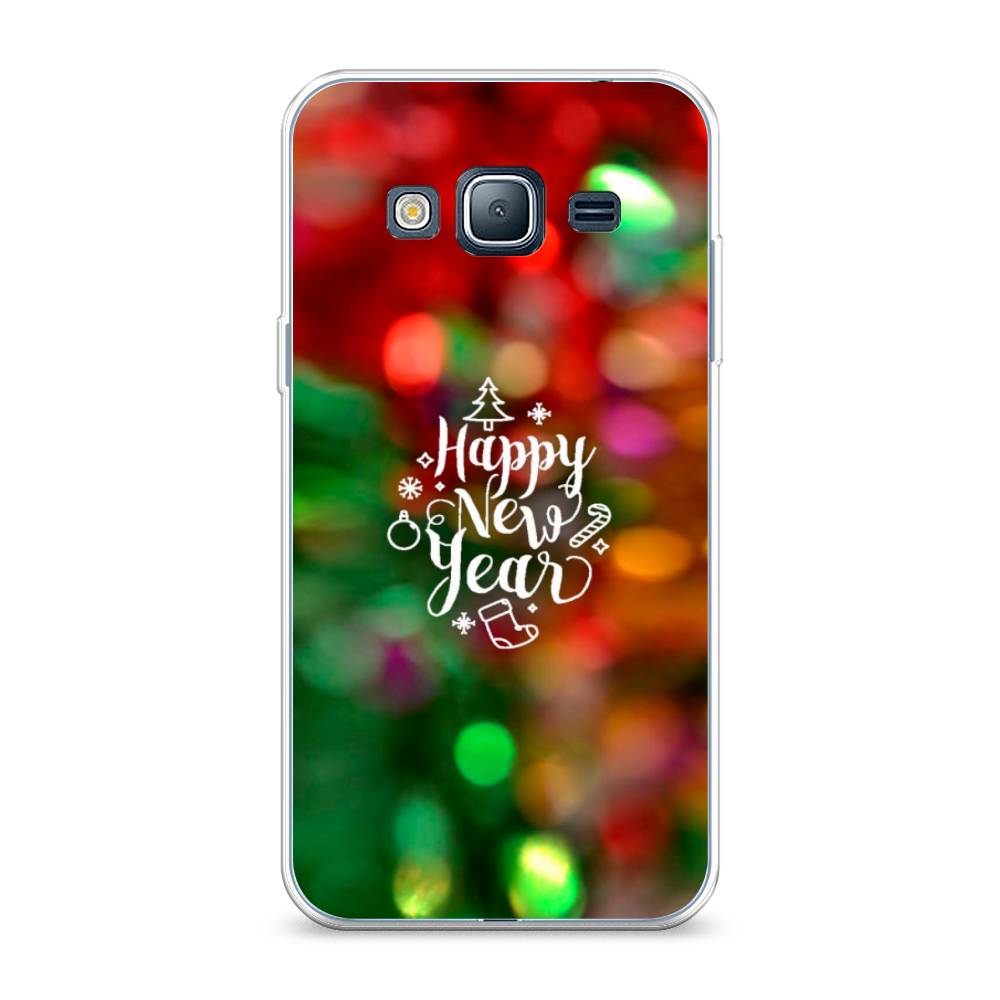 

Чехол на Samsung Galaxy J3 2016 "Новый Год на елке", Зеленый;красный;желтый, 22450-5