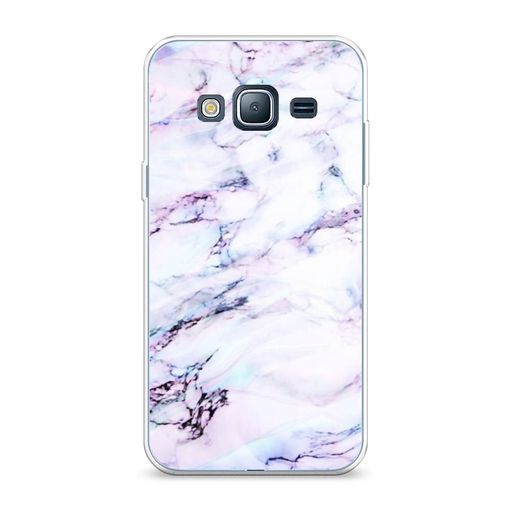 

Чехол на Samsung Galaxy J3 2016 "Радужный мрамор", Серый;фиолетовый, 22450-3