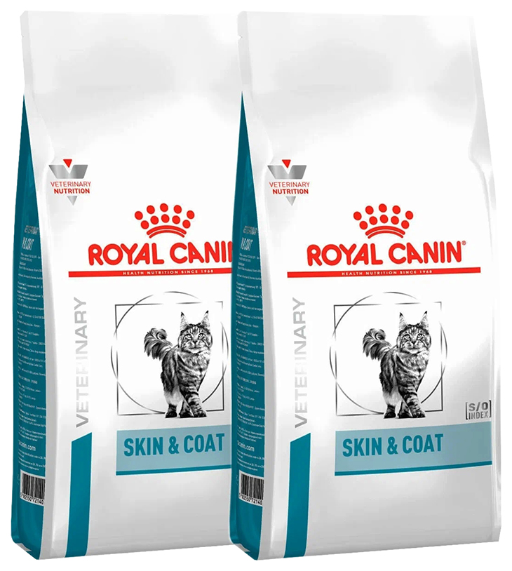 

Сухой корм для кошек Royal Canin Skin & Coat, 2 шт по 1,5 кг