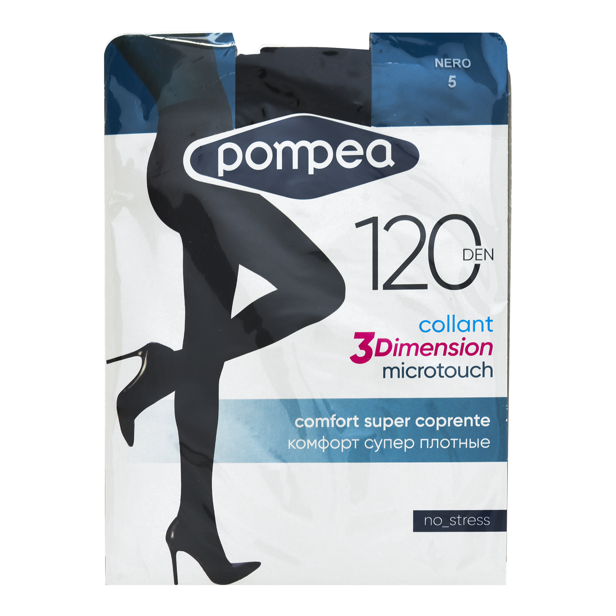 

Колготки женские Pompea черные 5