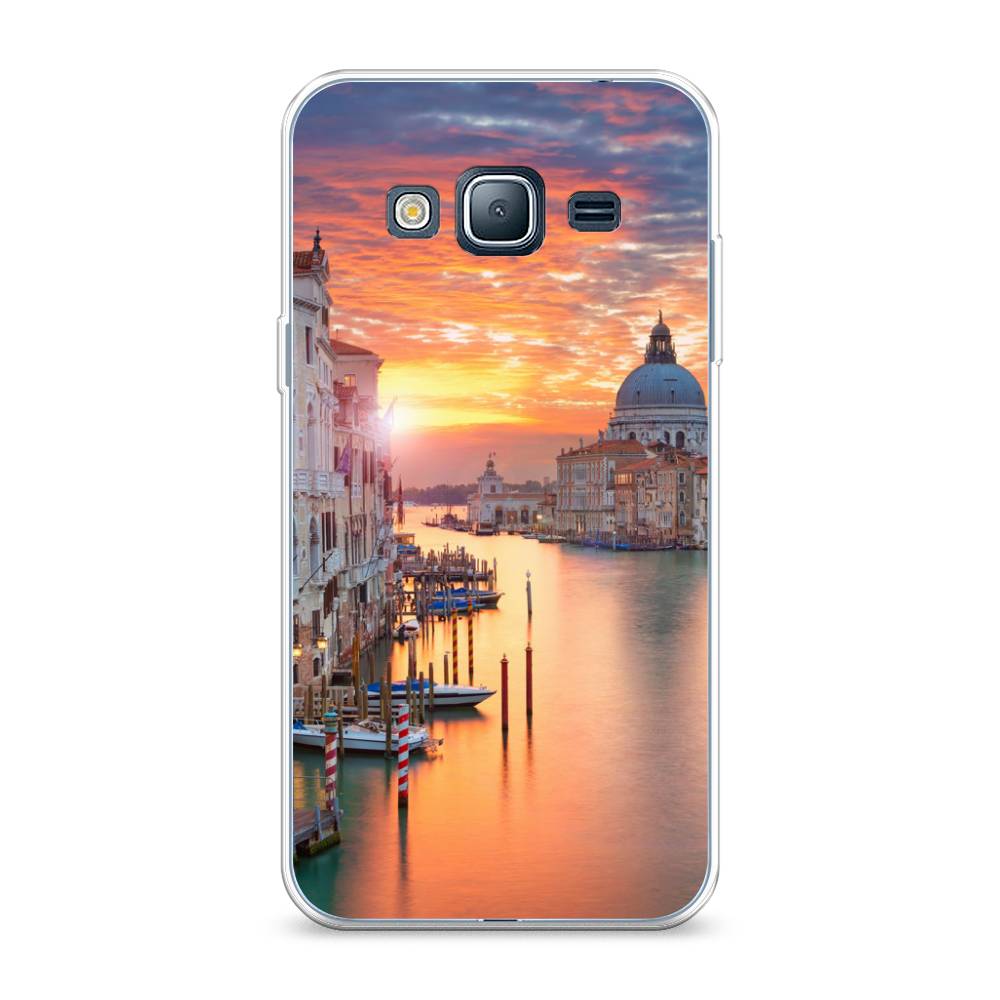 

Чехол на Samsung Galaxy J3 2016 "Восход 11", Розовый;оранжевый, 22450-2