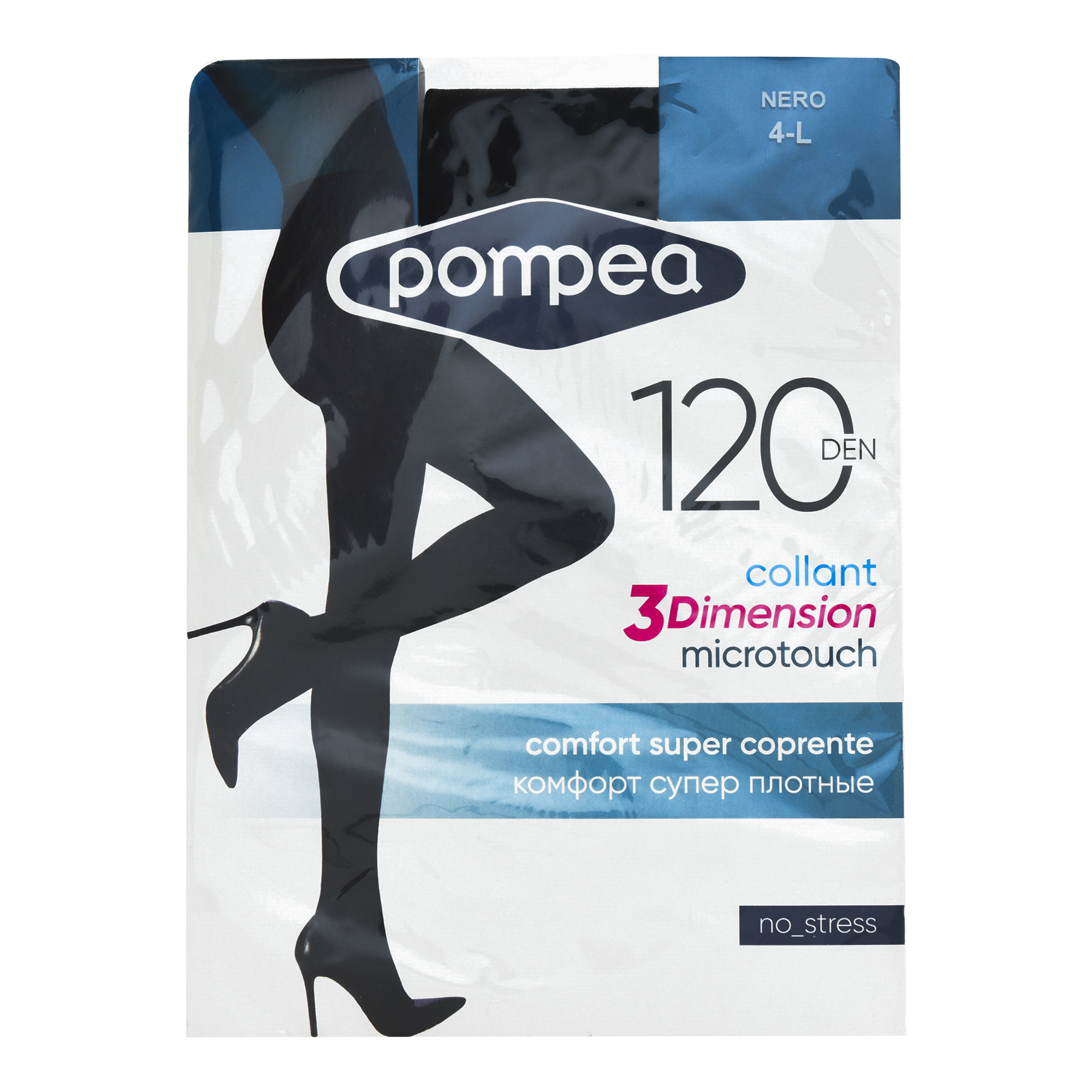 

Колготки женские Pompea черные 4