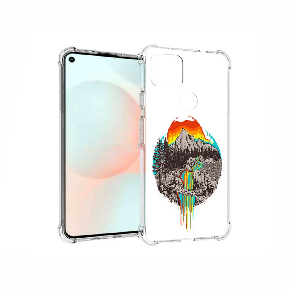 

Чехол MyPads Tocco для Google Pixel 5A Радужный водопад, Прозрачный, Tocco